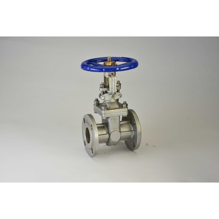 CHICAGO VALVES AND CONTROLS 3/4", Stainless Steel Class 150 Flanged Gate Valve 21611006